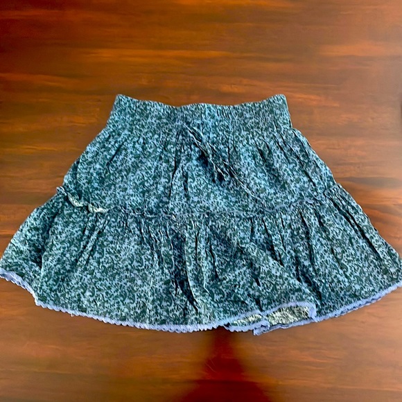 NATURAL LIFE Skirts Natural Life Blue Paisley Print Skirt Poshmark